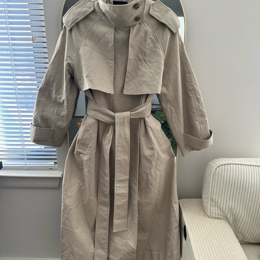 Banana Republic Oversized Italian Twill Trench Coat - S